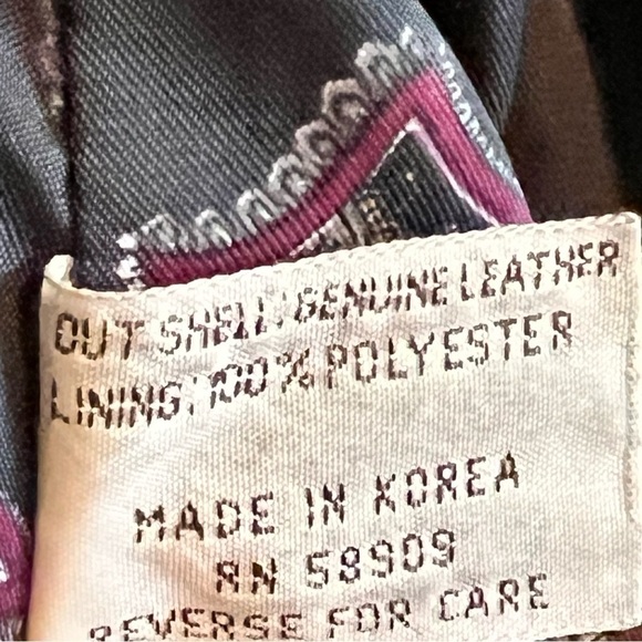 Vintage 80s Preston & York Leather Coat Black Oversized Design - Picture 12 of 15